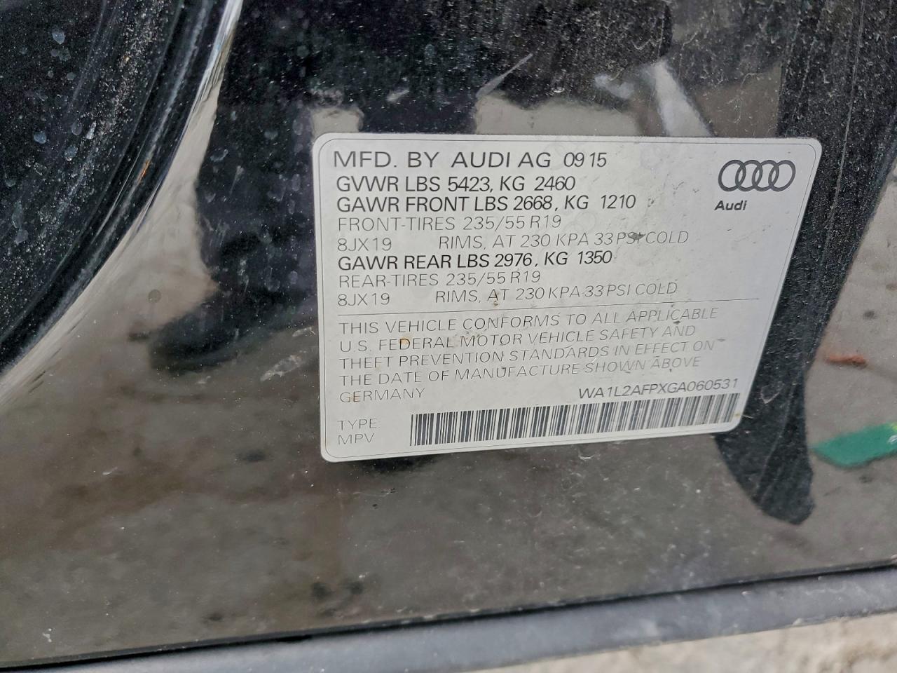 2016 AUDI Q5 PREMIUM PLUS photo 13