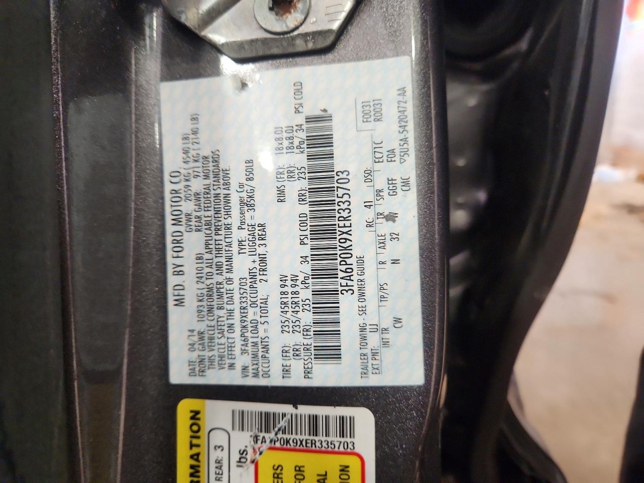 2014 FORD FUSION TITANIUM photo 12