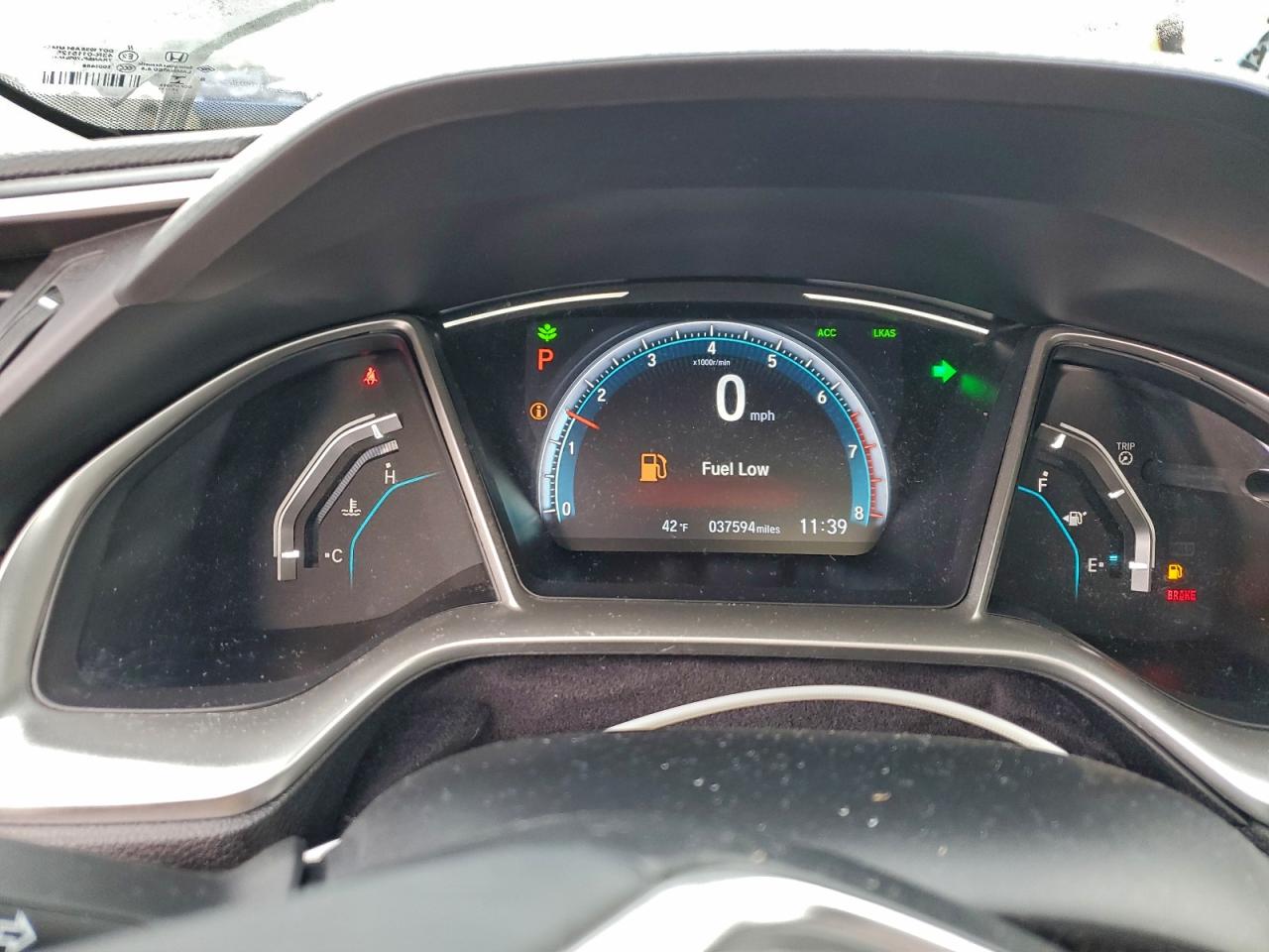 2020 HONDA CIVIC EX photo 9