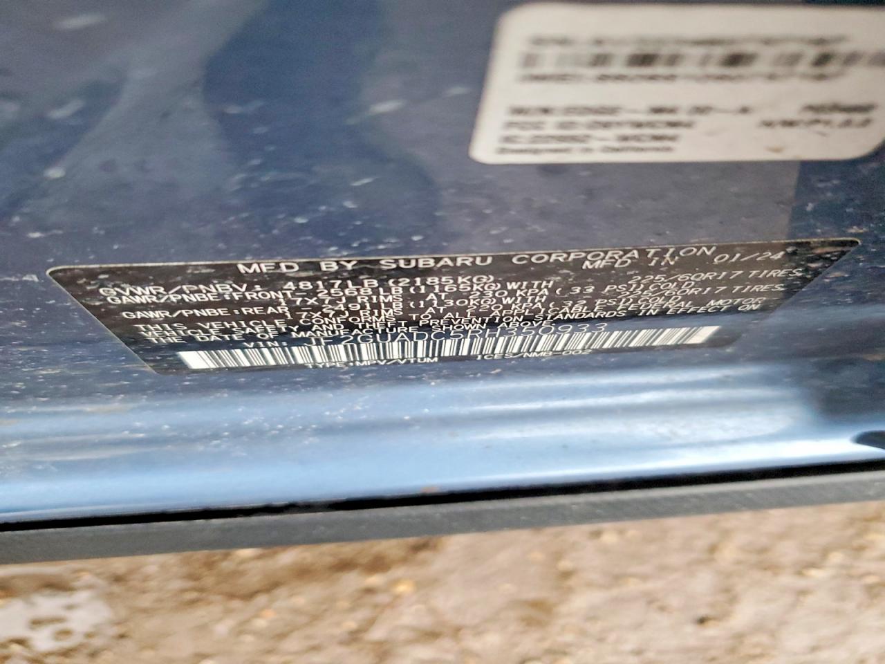 2024 SUBARU CROSSTREK PREMIUM photo 12