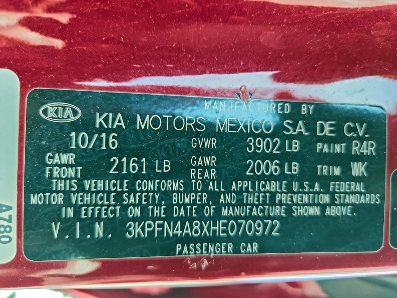 2017 KIA FORTE EX photo 39