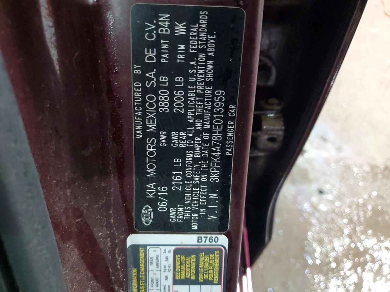 2017 KIA FORTE LX photo 34