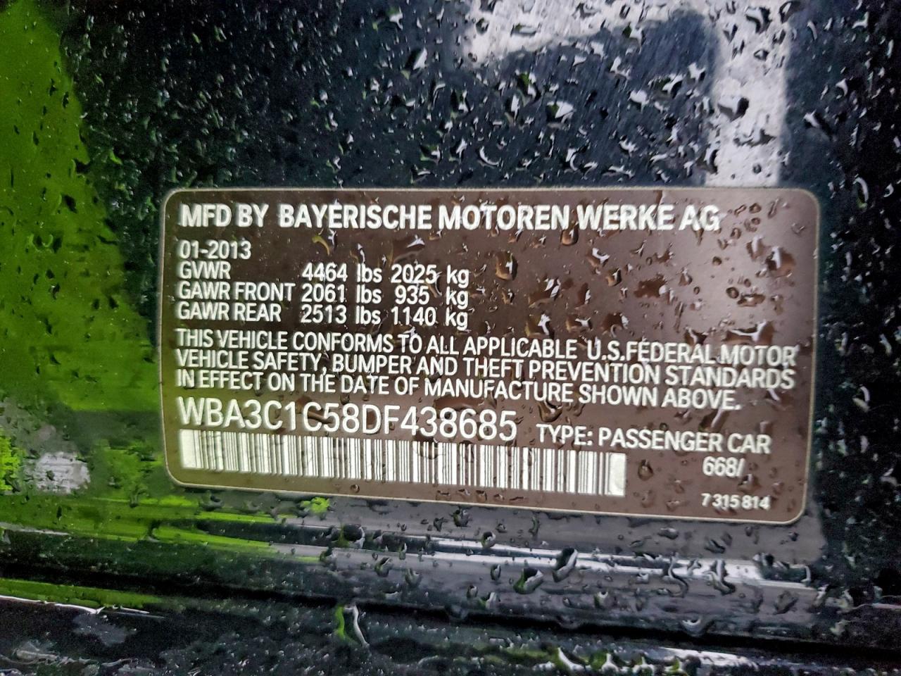 2013 BMW 328 I SULEV photo 45