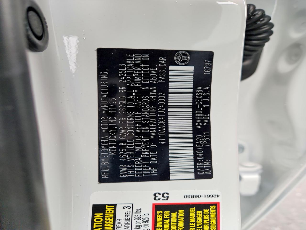 2026 TOYOTA CAMRY XSE photo 12