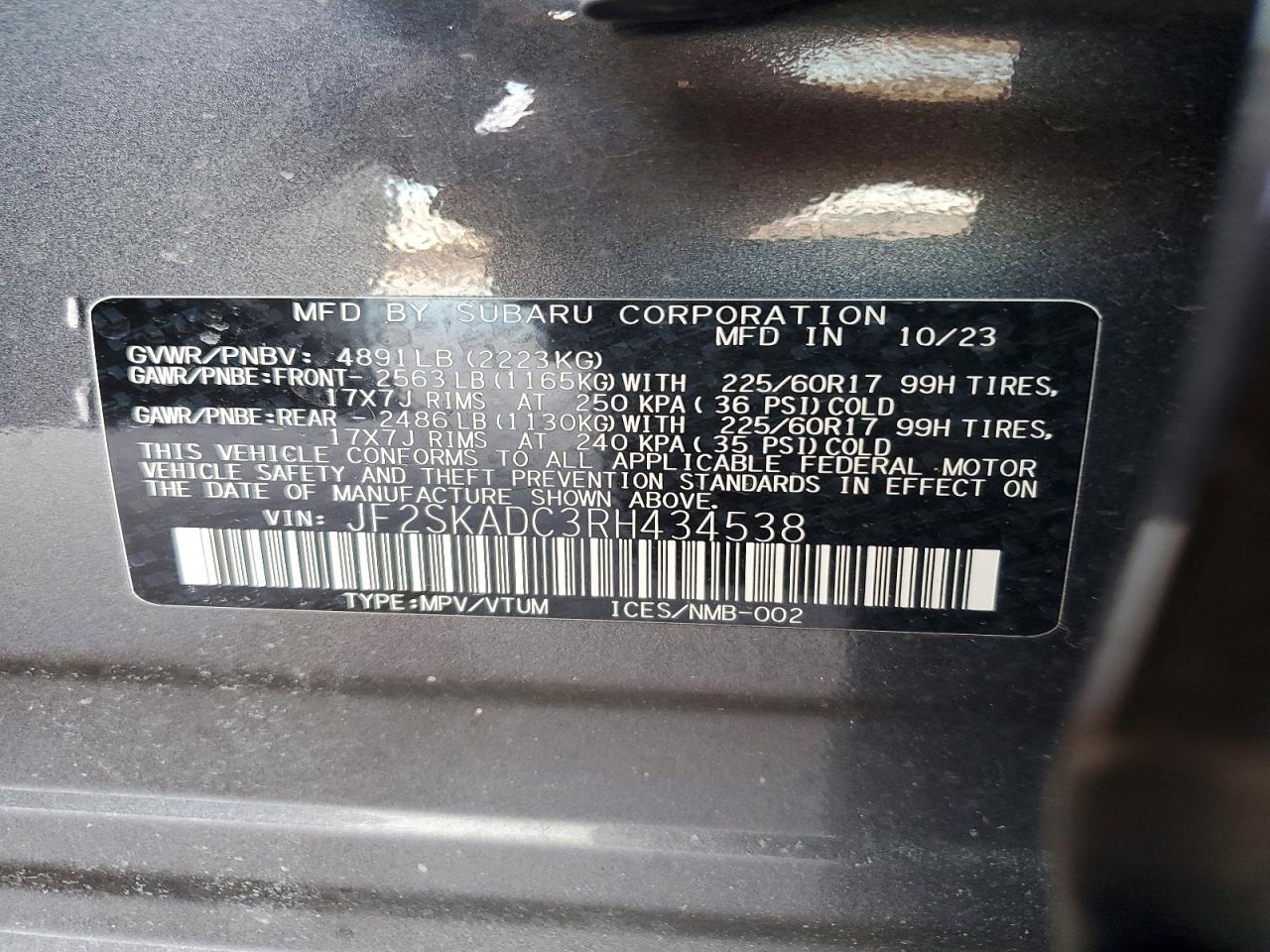 2024 SUBARU FORESTER PREMIUM photo 12