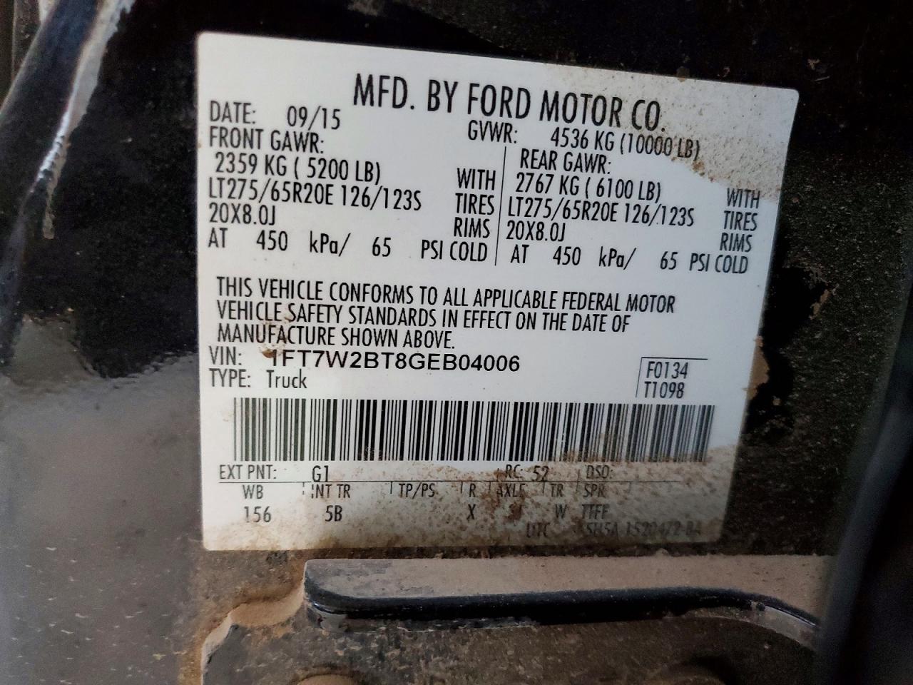 2016 FORD F250 SUPER DUTY photo 12