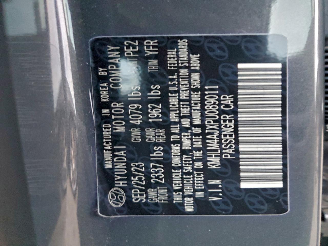 2023 HYUNDAI ELANTRA BLUE photo 34