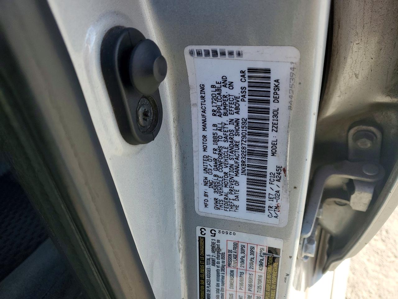 2007 TOYOTA COROLLA CE photo 23