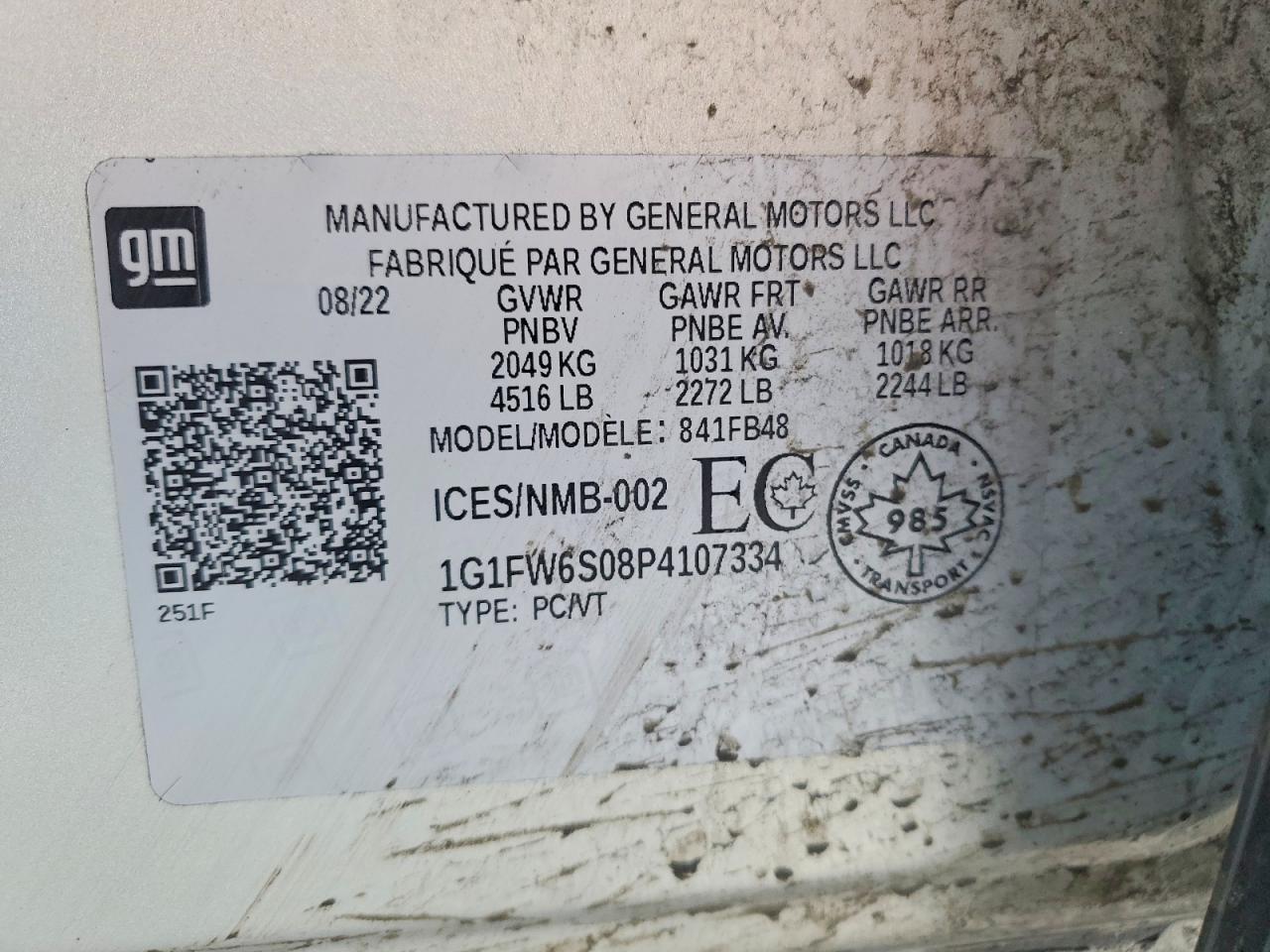 2023 CHEVROLET BOLT EV 1LT photo 12
