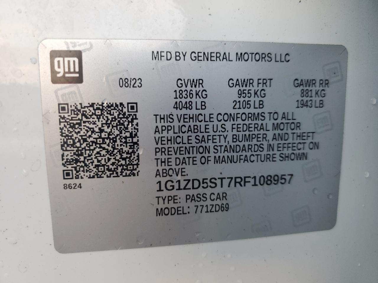 2024 CHEVROLET MALIBU photo 12