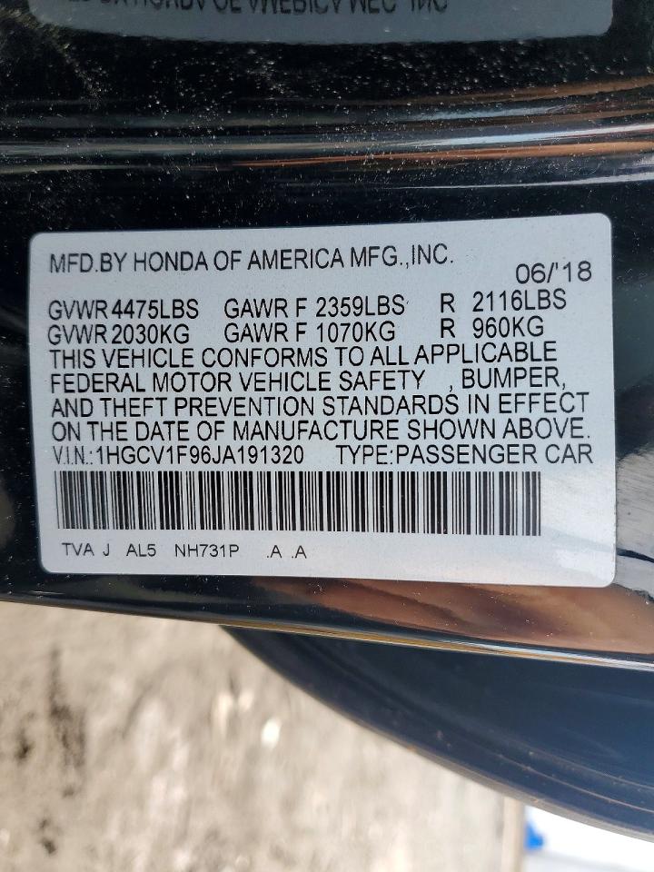 2018 HONDA ACCORD TOURING photo 12