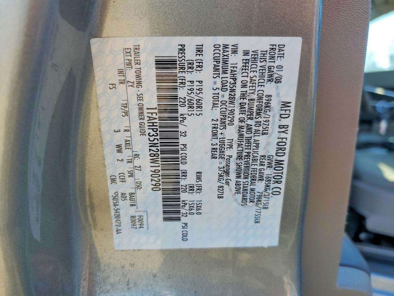 2008 FORD FOCUS SE photo 12