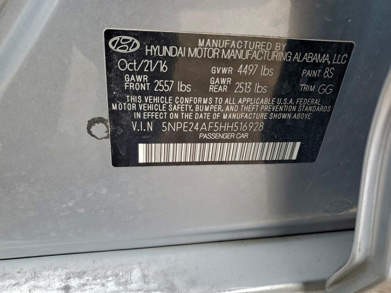 2017 HYUNDAI SONATA SE photo 12