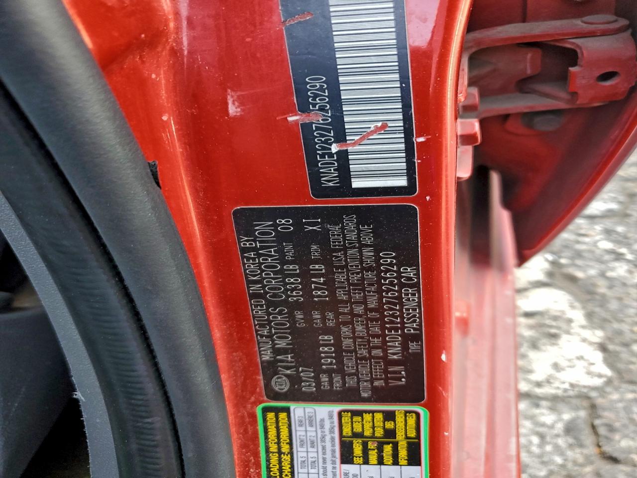 2007 KIA RIO BASE photo 23