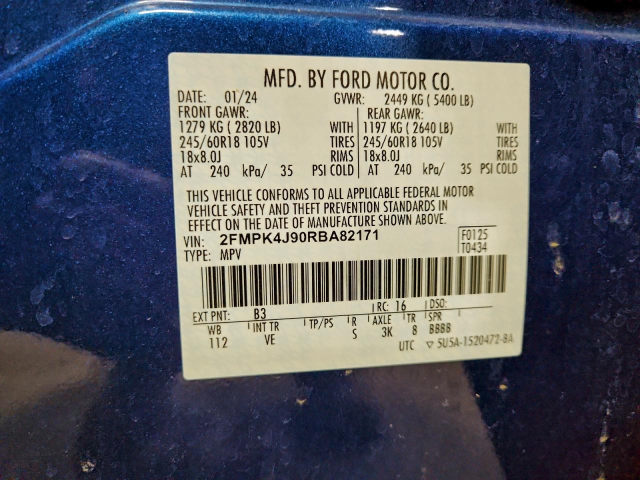 2024 FORD EDGE SEL photo 13