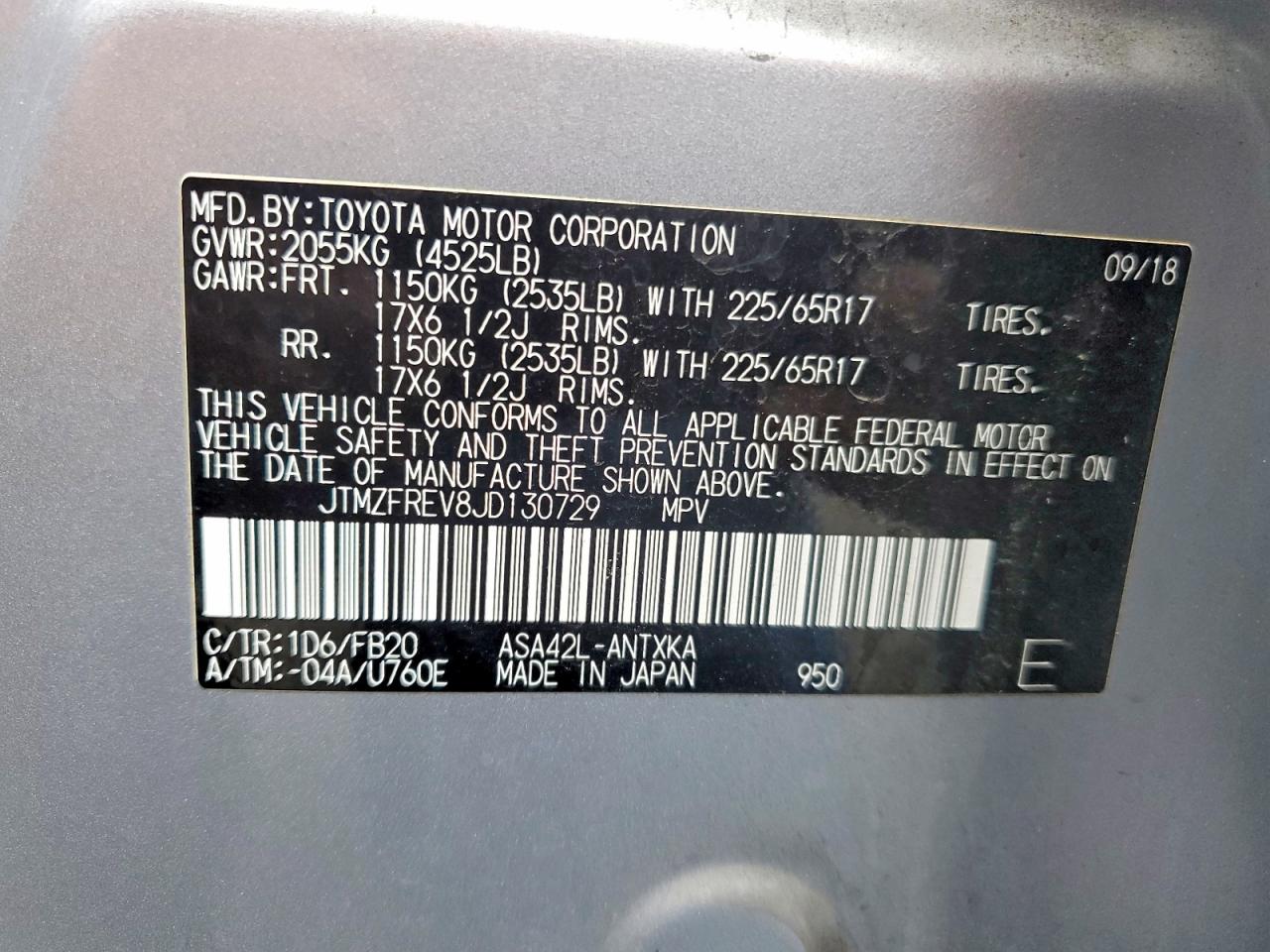 2018 TOYOTA RAV4 LE photo 14