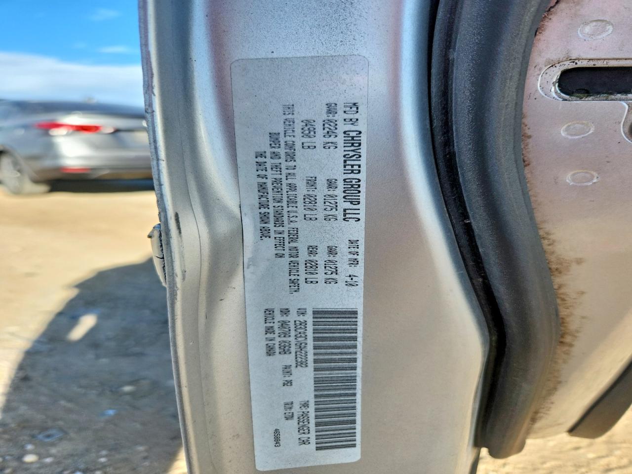 2010 DODGE CHARGER SXT photo 12