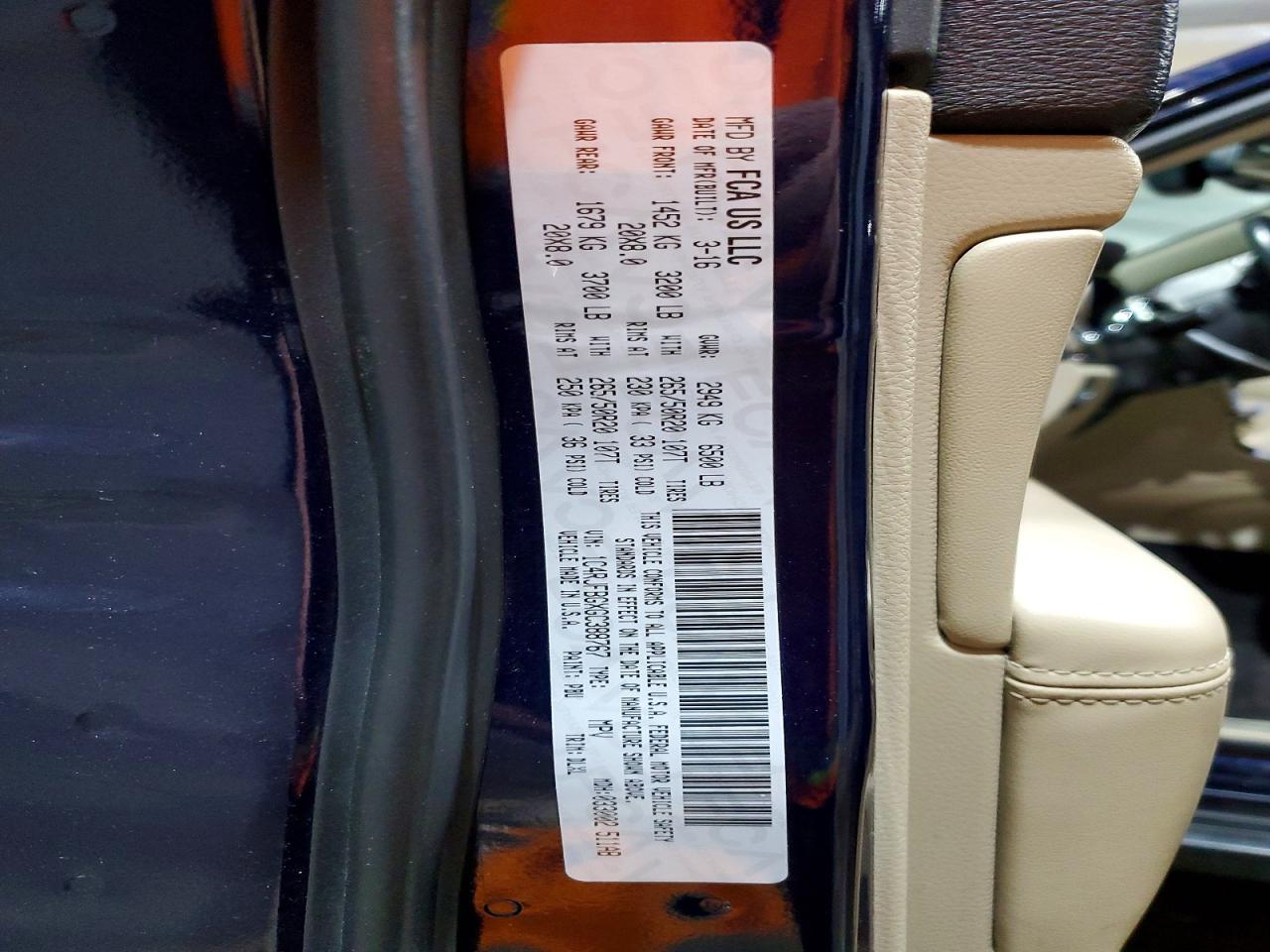 2016 JEEP GRAND CHEROKEE LIMITED photo 14