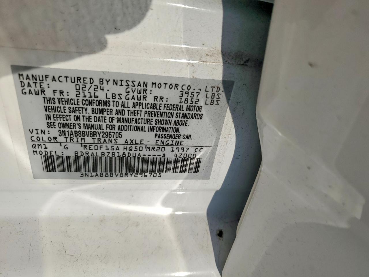 2024 NISSAN SENTRA S photo 34