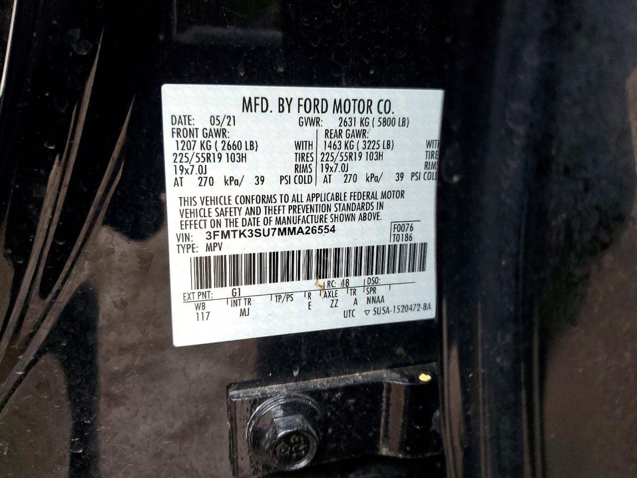 2021 FORD MUSTANG MACH-E PREMIUM photo 14