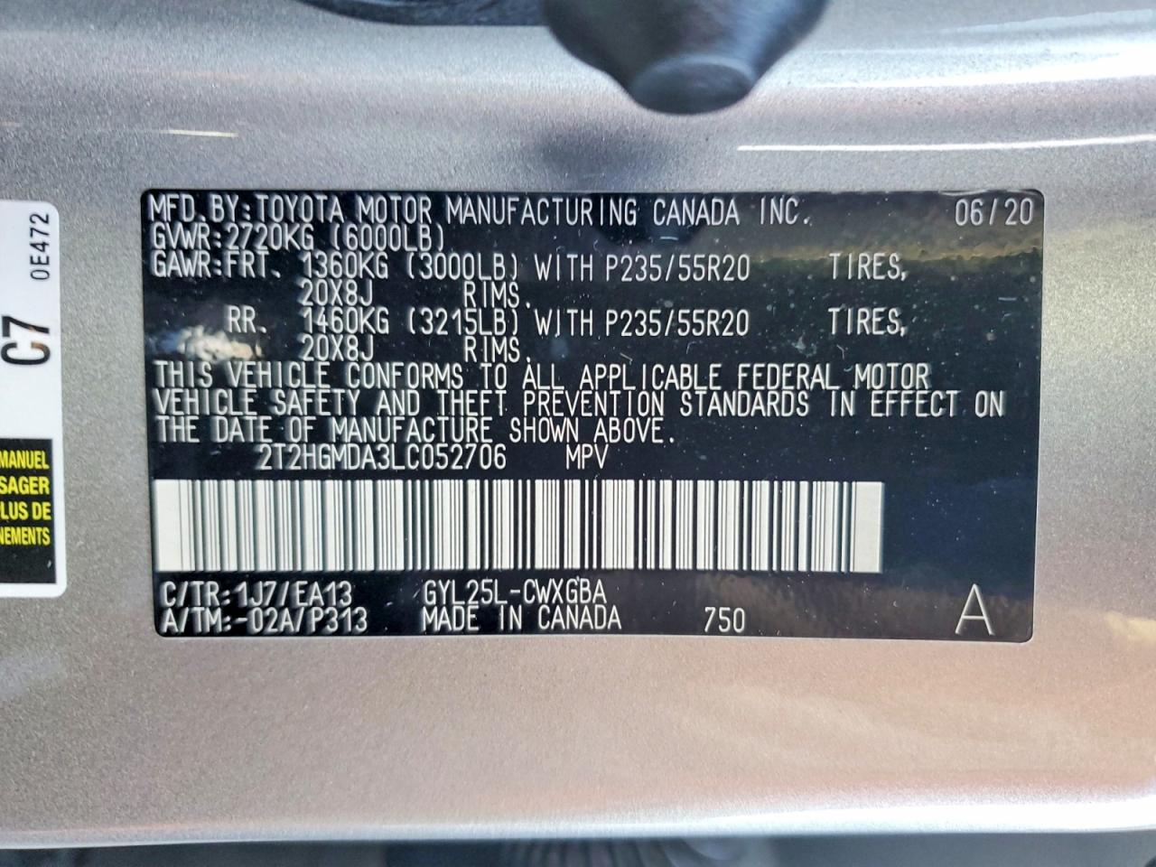 2020 LEXUS RX 450H photo 13