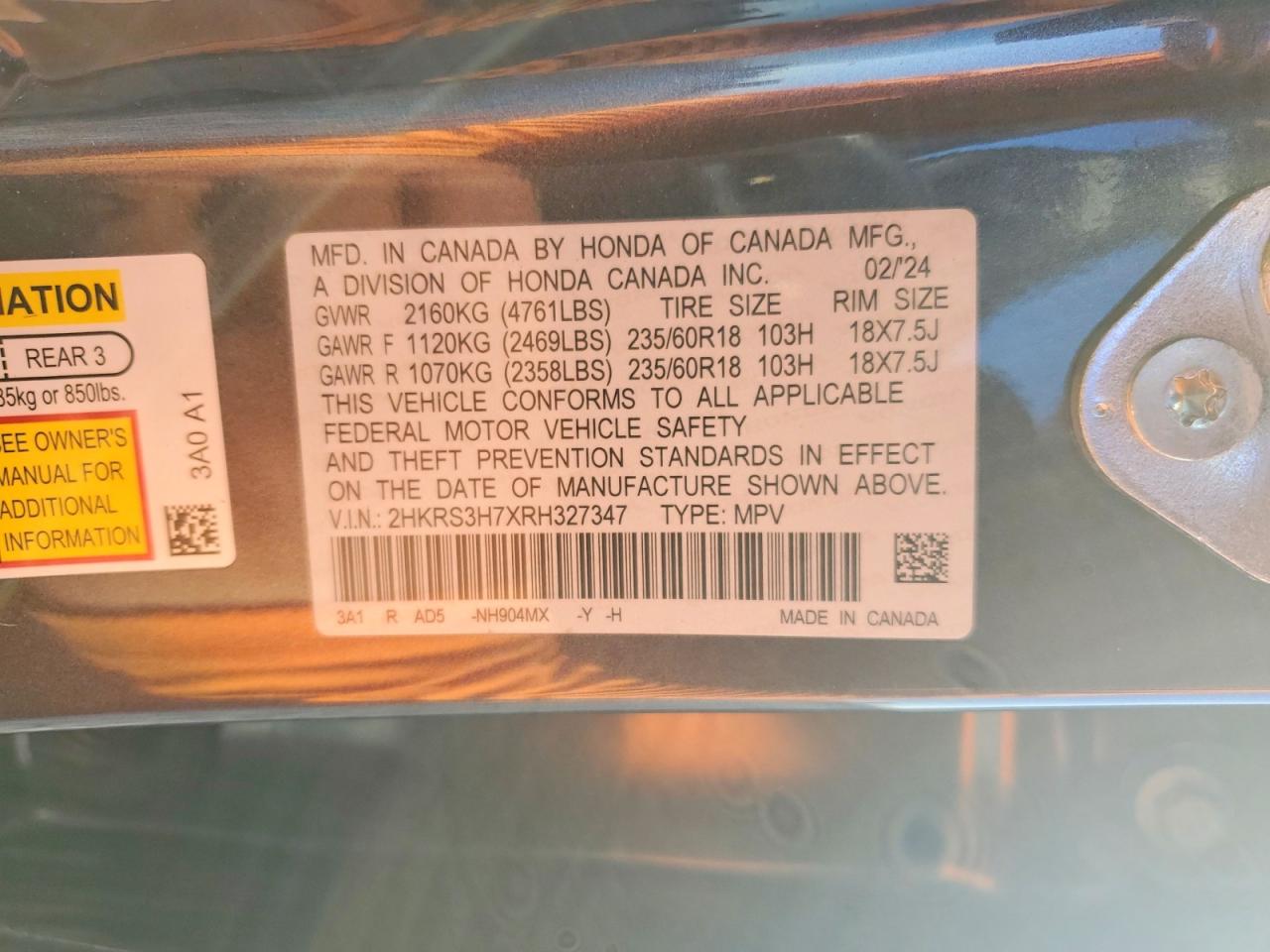 2024 HONDA CR-V EXL photo 25