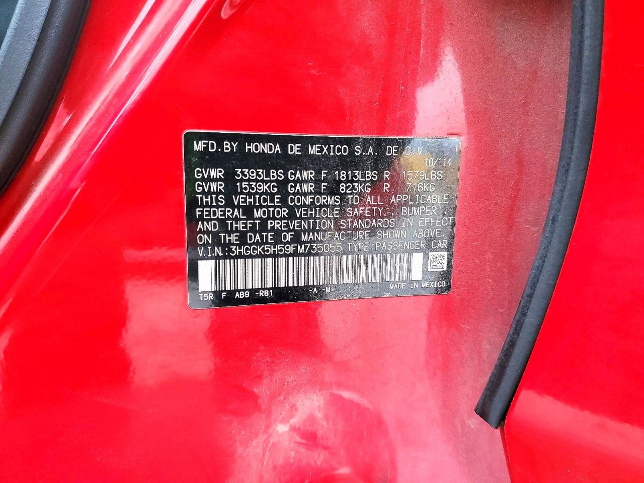 2015 HONDA FIT LX photo 37