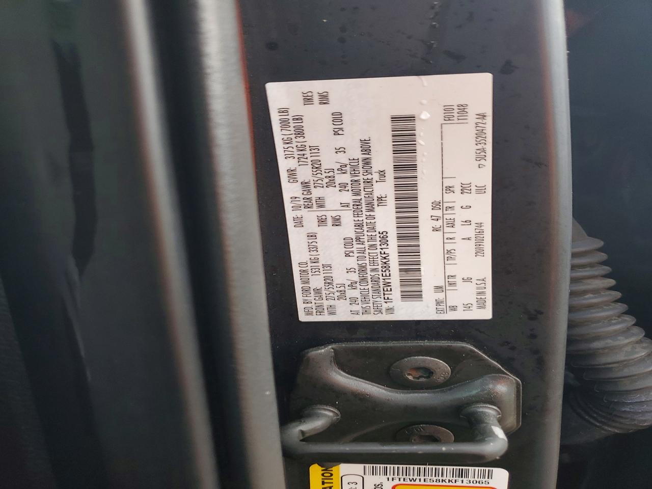 2019 FORD F150 SUPERCREW photo 12