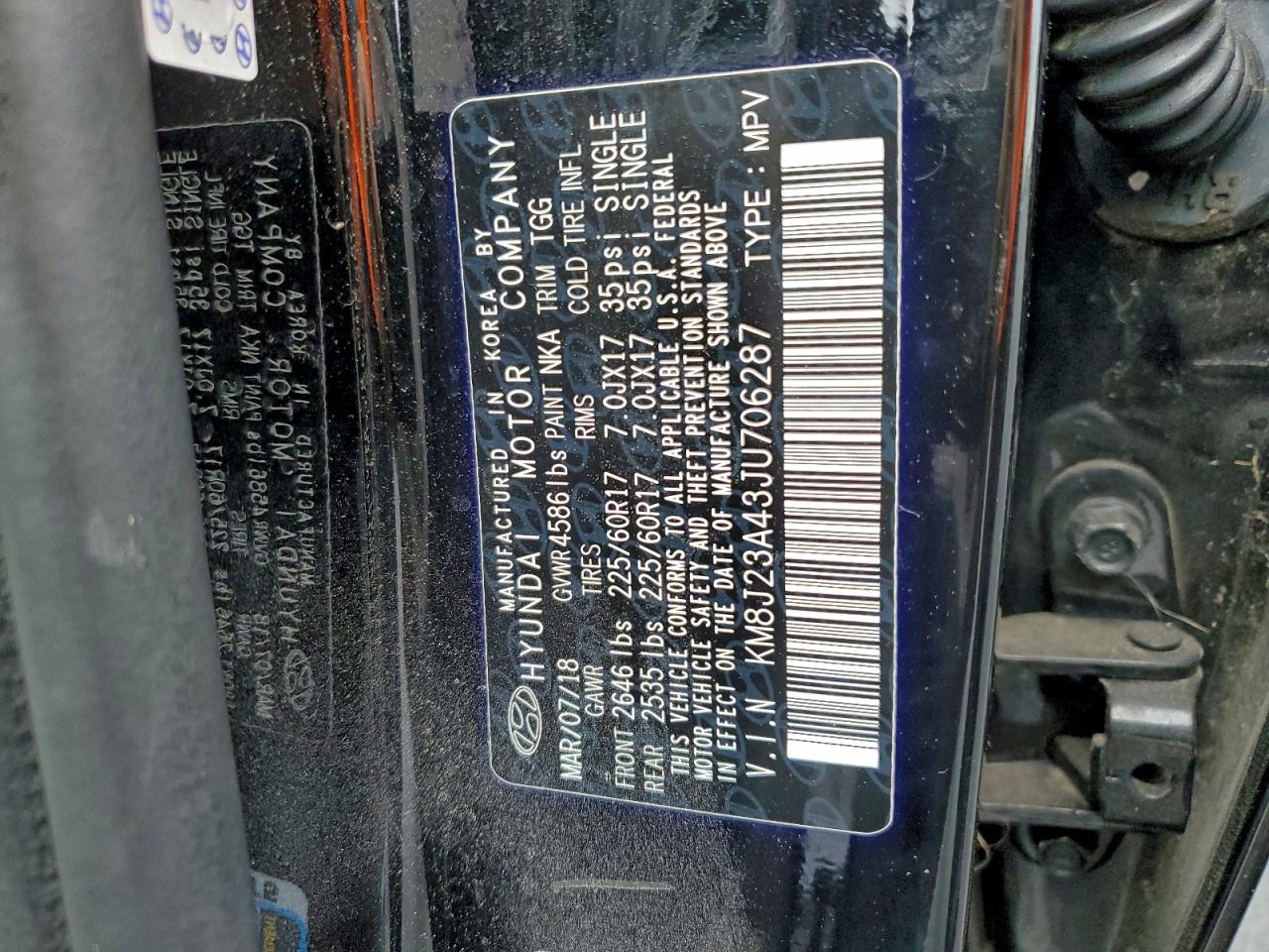 2018 HYUNDAI TUCSON SE photo 13