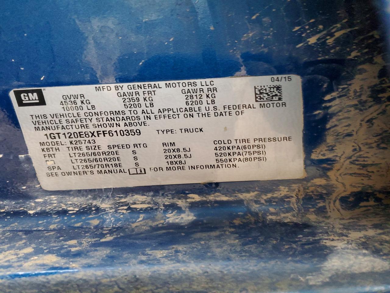 2015 GMC SIERRA K2500 DENALI photo 12