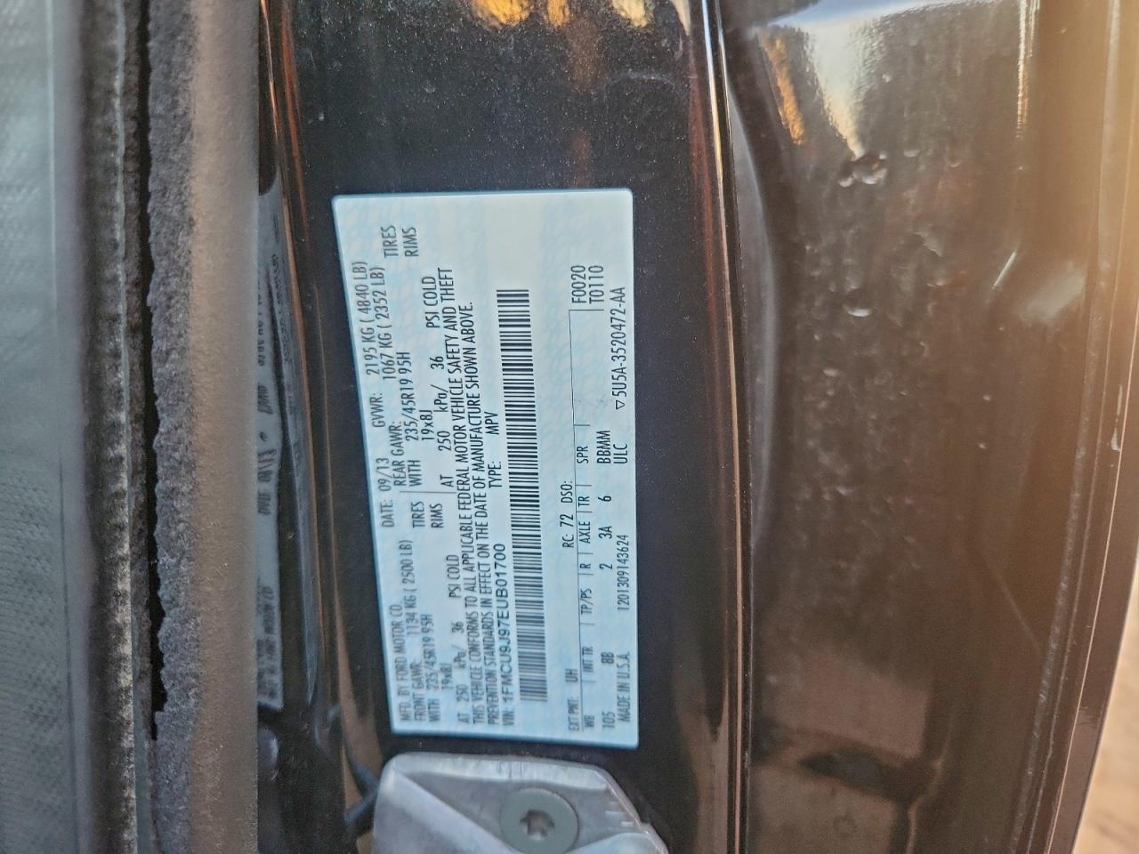 2014 FORD ESCAPE TITANIUM photo 13