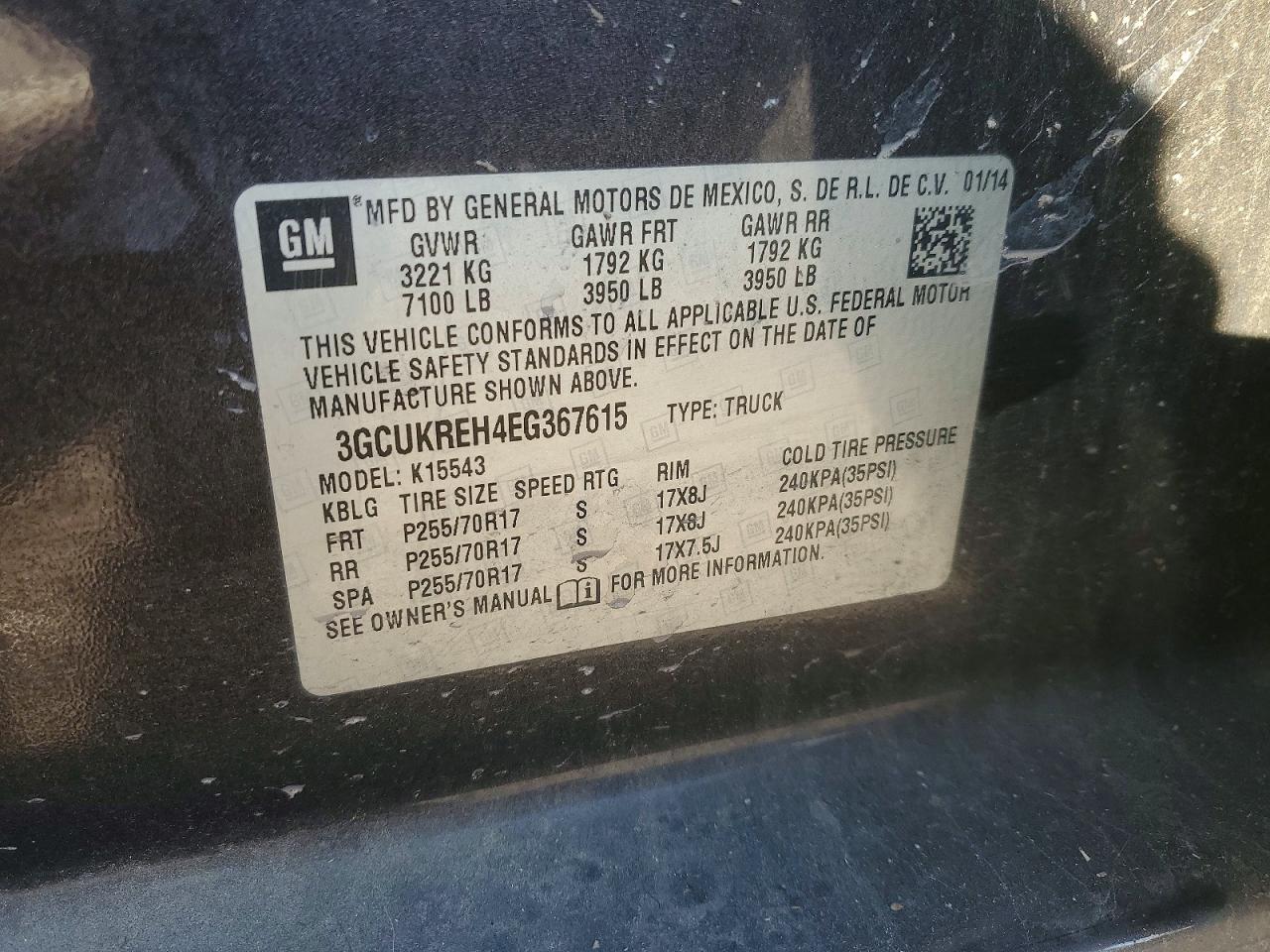 2014 CHEVROLET SILVERADO K1500 LT photo 12