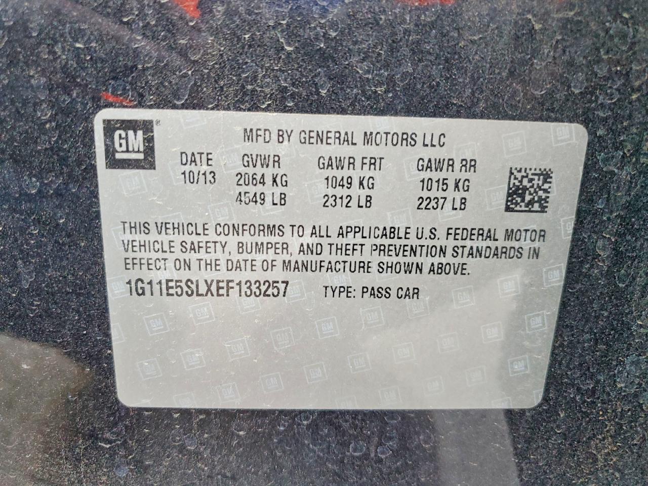 2014 CHEVROLET MALIBU 2LT photo 13