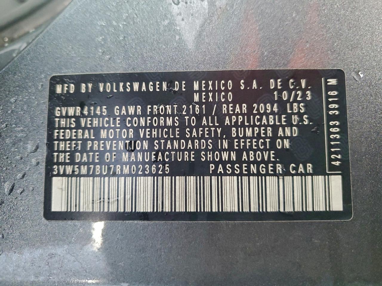2024 VOLKSWAGEN JETTA S photo 12