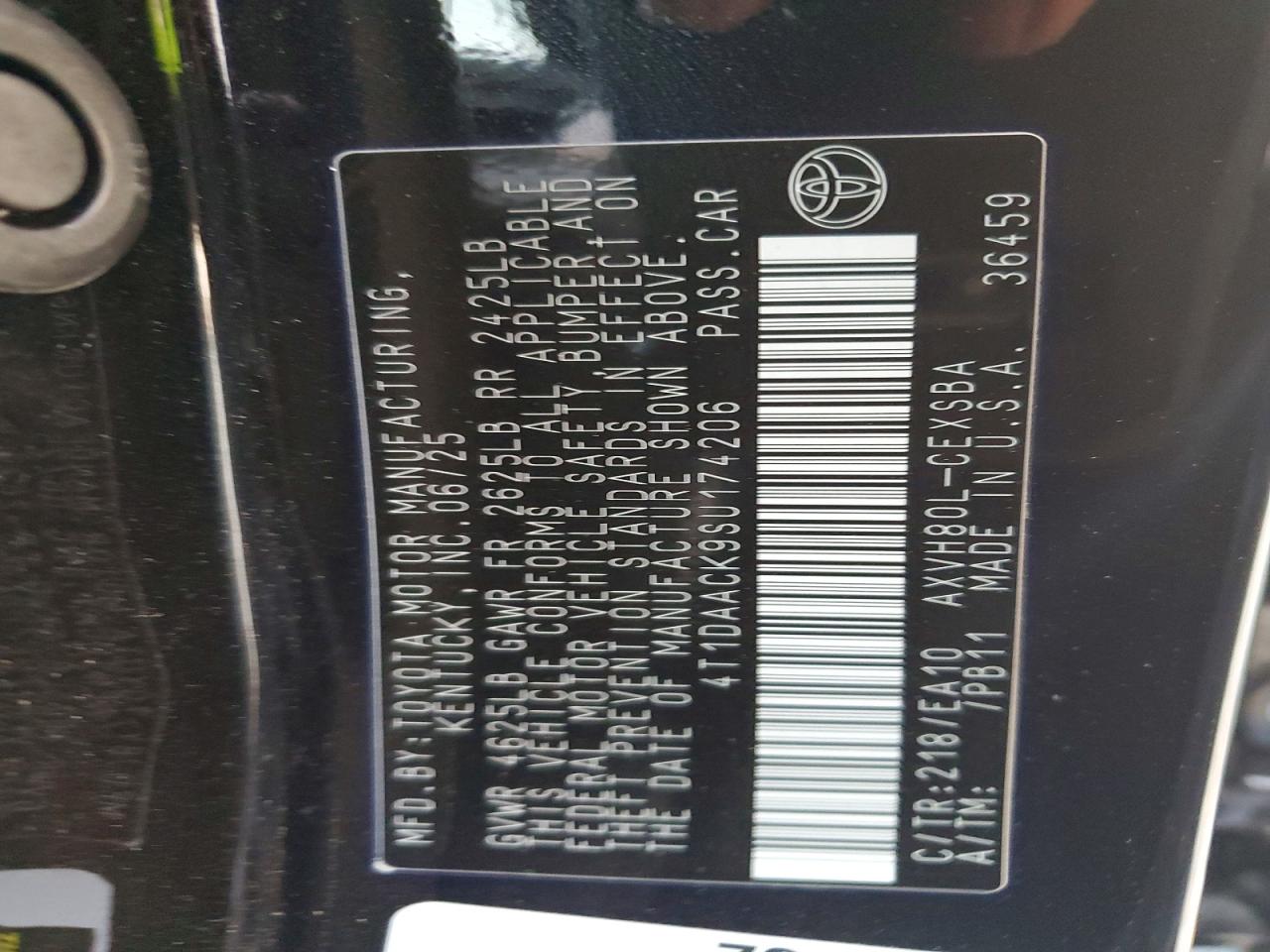2025 TOYOTA CAMRY XSE photo 12