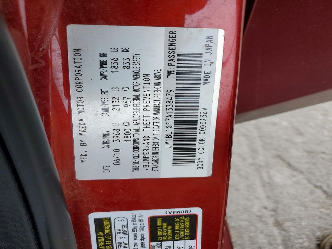 2010 MAZDA 3 I photo 25