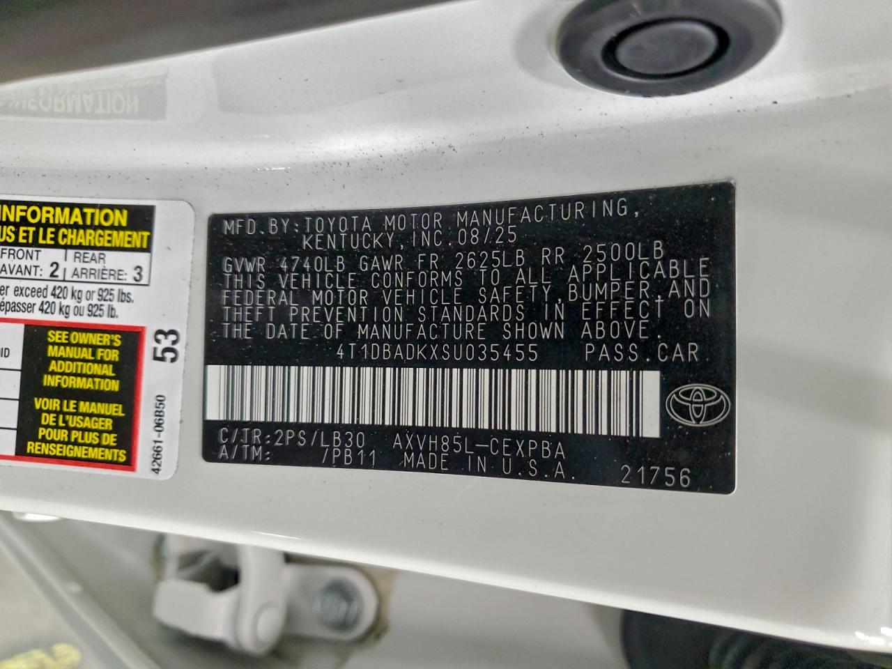 2025 TOYOTA CAMRY XSE photo 23