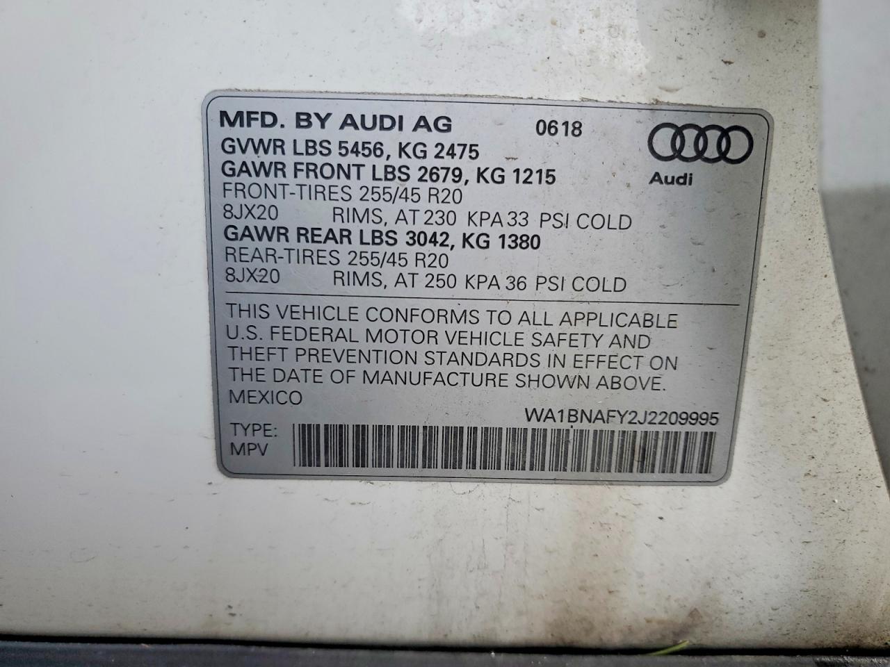 2018 AUDI Q5 PREMIUM PLUS photo 27