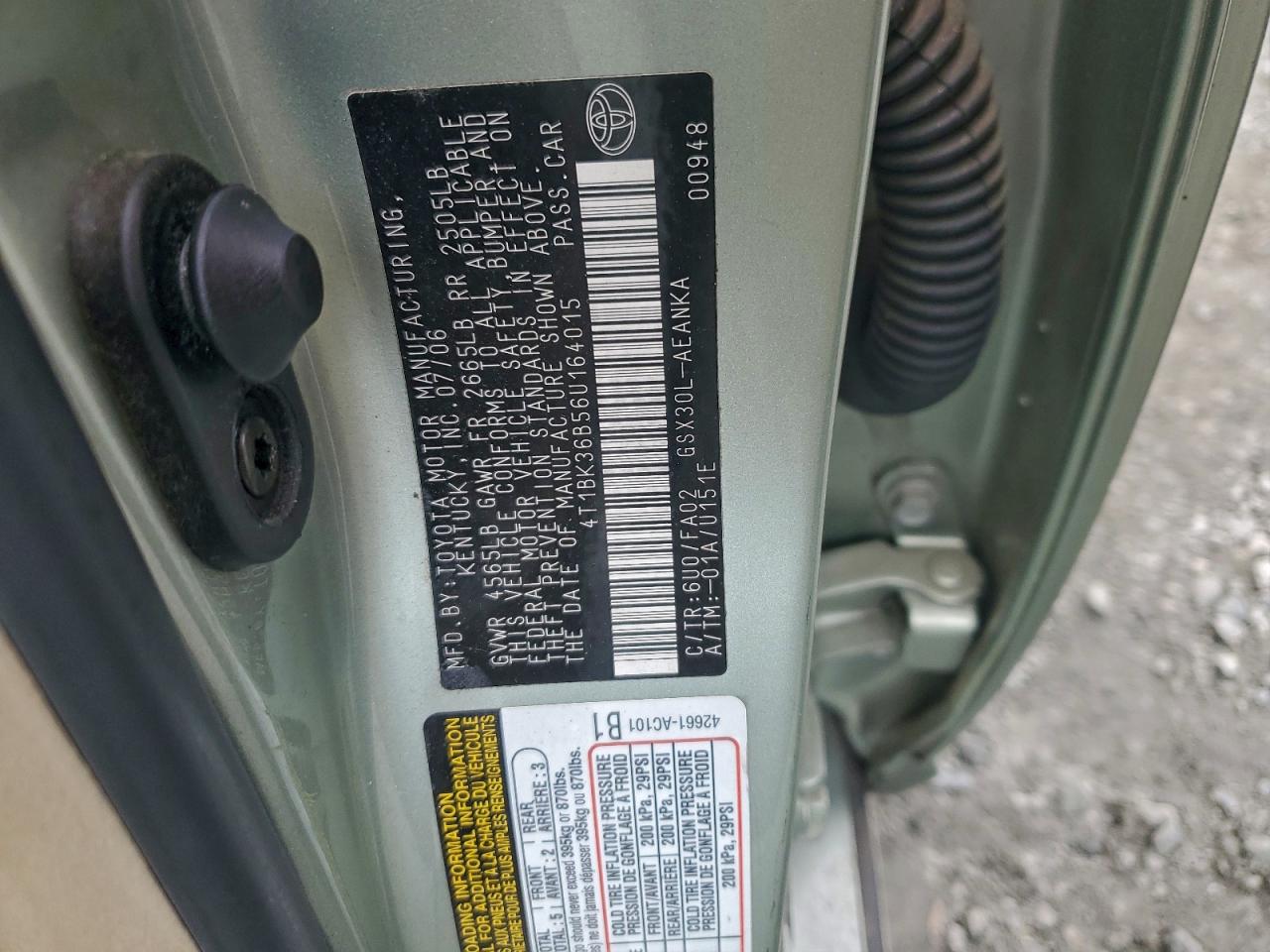 2006 TOYOTA AVALON XL photo 12