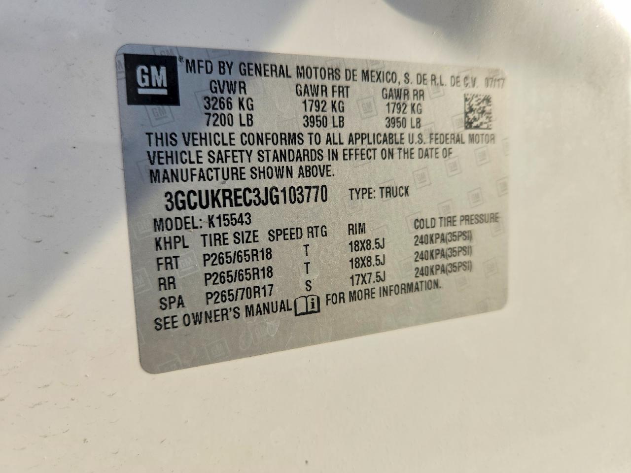 2018 CHEVROLET SILVERADO K1500 LT photo 13