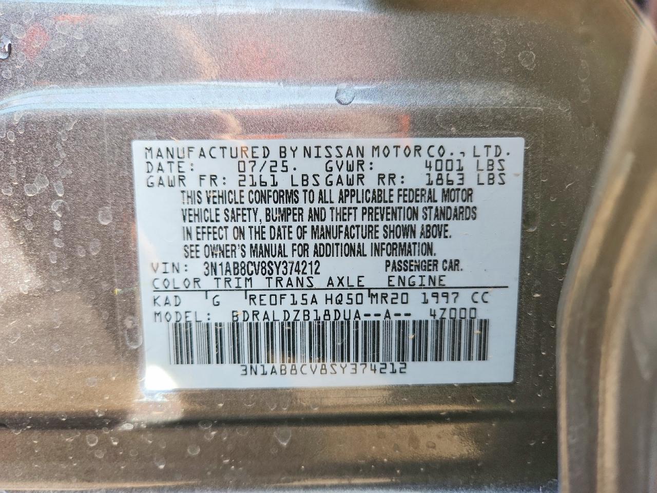 2025 NISSAN SENTRA SV photo 13