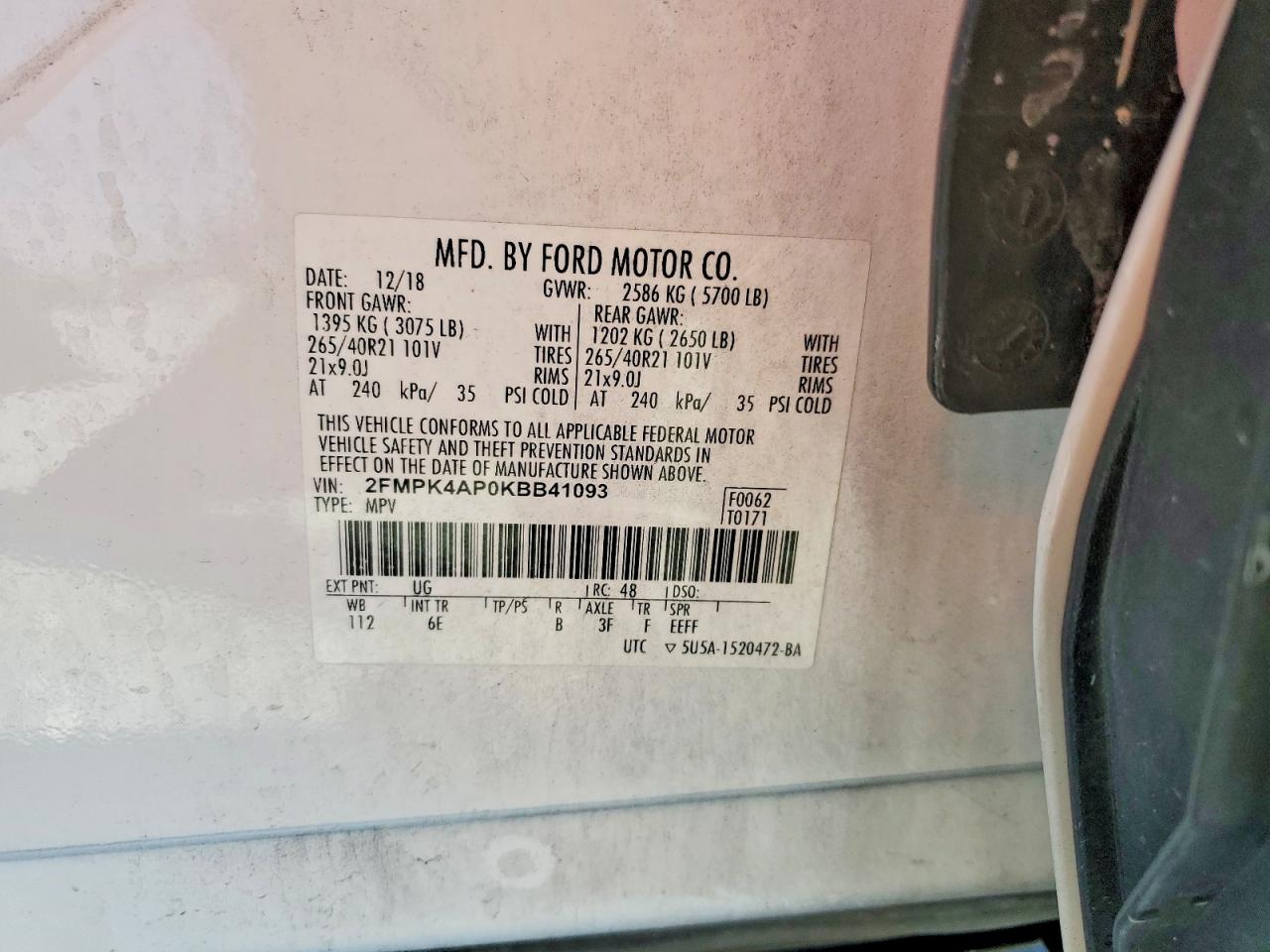 2019 FORD EDGE ST photo 25