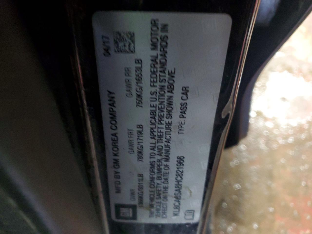 2017 CHEVROLET SPARK LS photo 12