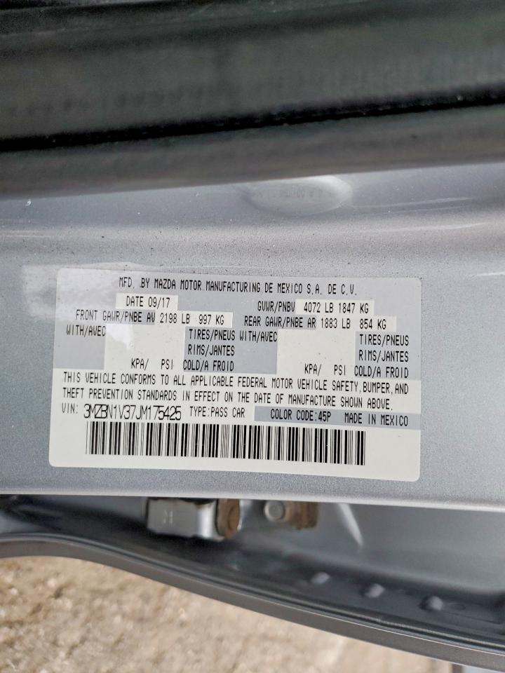 2018 MAZDA 3 TOURING photo 12
