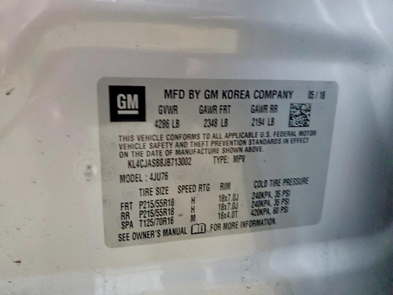 2018 BUICK ENCORE PREFERRED photo 14