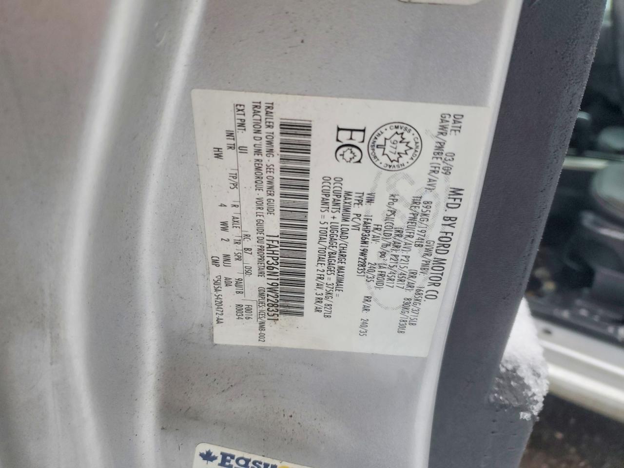 2009 FORD FOCUS SES photo 12