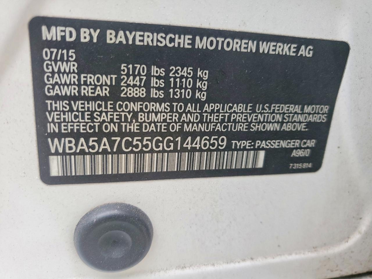 2016 BMW 528 XI photo 13