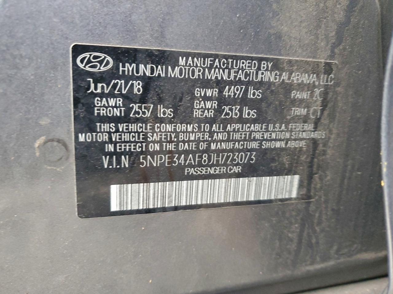 2018 HYUNDAI SONATA SPORT photo 13