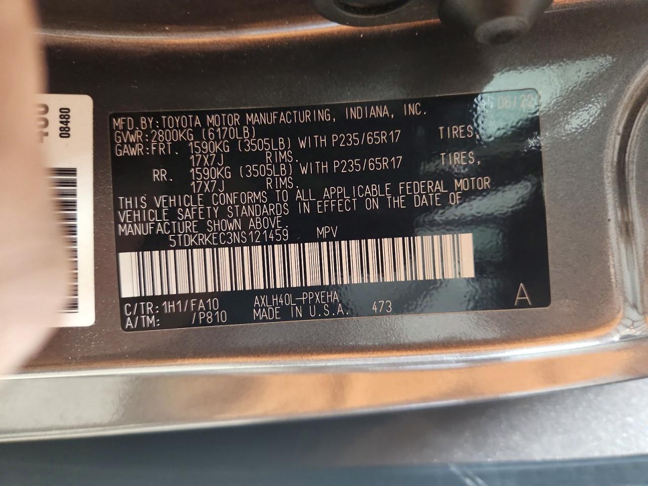 2022 TOYOTA SIENNA LE photo 40