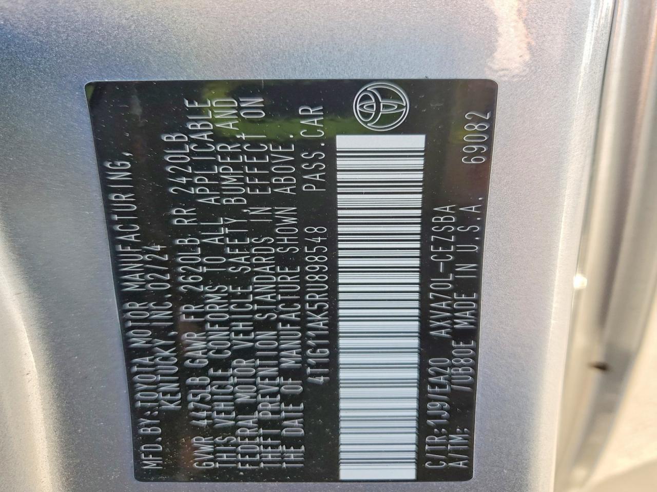 2024 TOYOTA CAMRY SE NIGHT SHADE photo 13